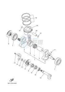 YFZ450R YFZ45YSSH YFZ450R SPECIAL EDITION (BW26) drawing CRANKSHAFT & PISTON