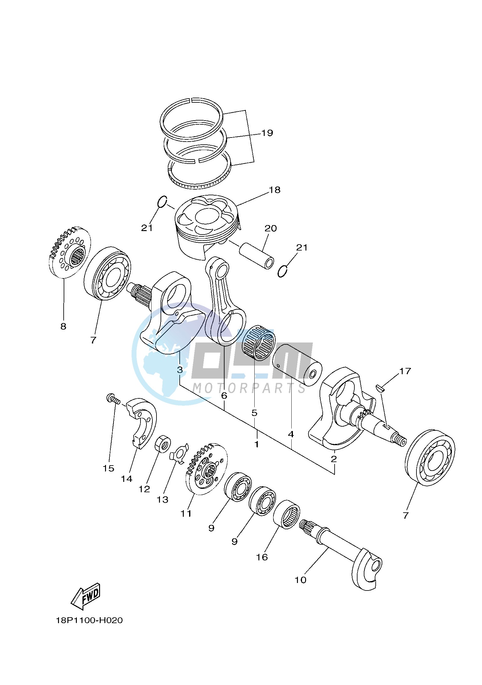 CRANKSHAFT & PISTON