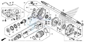 TRX420TE1H Europe Direct - (ED) drawing REAR FINAL GEAR