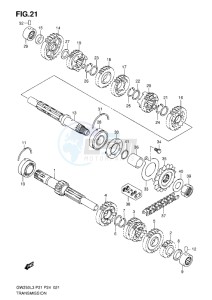 Inazuma GW250 drawing TRANSMISSION