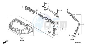 CBR1000RA9 France - (F / ABS CMF HRC MKH) drawing INJECTOR