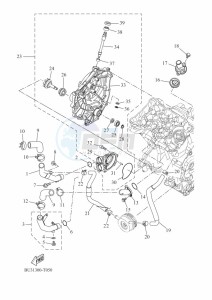 TRACER 700 MTT690-A (B0K2) drawing WATER PUMP