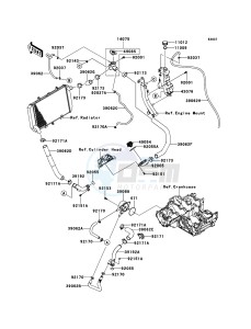 Z1000 ZR1000DDFA FR GB XX (EU ME A(FRICA) drawing Water Pipe