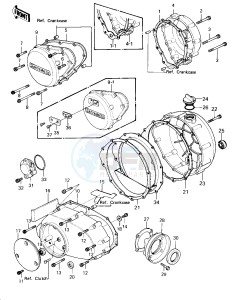 KZ 1300 A (A1-A3) drawing ENGINE COVERS