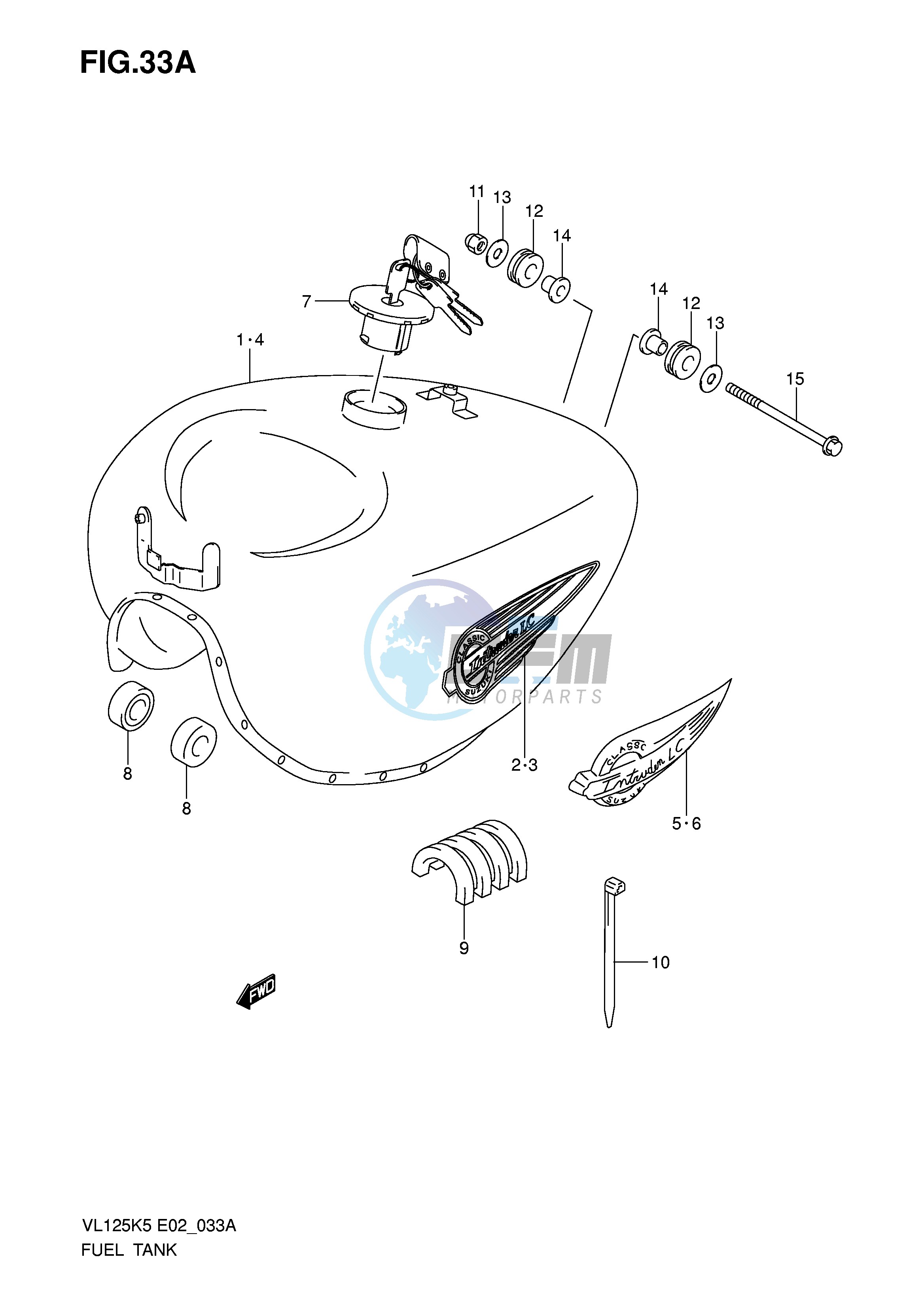 FUEL TANK (MODEL K6 K7)