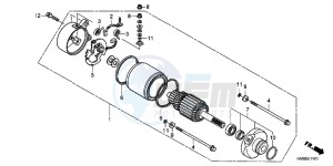 TRX250TEC drawing STARTING MOTOR (TRX250TMC/ D,TRX250TEC/ D)