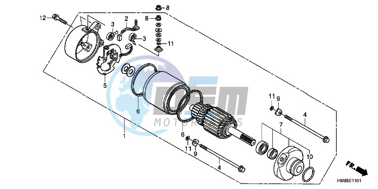 STARTING MOTOR (TRX250TMC/ D,TRX250TEC/ D)