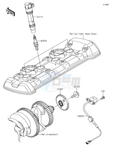 VERSYS 1000 KLZ1000BHF XX (EU ME A(FRICA) drawing Ignition System