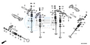 VT750C2BC drawing CAMSHAFT VALVE