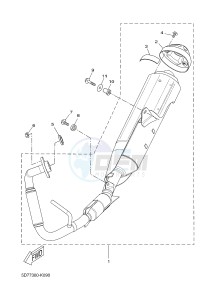 YZF-R125 R125 (5D7F 5D7F 5D7F) drawing EXHAUST