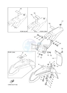 YZ85LW (1SND 1SNF 1SPD 1SPF) drawing FENDER