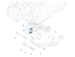 SPRINT 150 4T 3V IE ABS E3 (EMEA) drawing Stand/s