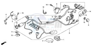 CBR125RW drawing WIRE HARNESS (CBR125R/RS/RW5/RW6/RW8)