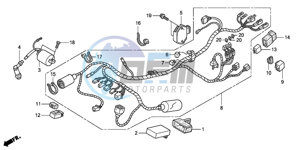 WIRE HARNESS (CBR125R/RS/RW5/RW6/RW8)