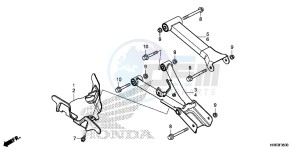 TRX500FA6G TRX500FA Australia - (U) drawing REAR ARM