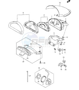 VZ800L1 drawing SPEEDOMETER (VZ800L1 E2)