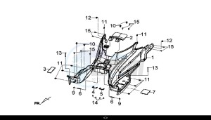 GTS 300I ABS (LN30W9-EU) (L7-M0) drawing FLOOR PANEL / GTS 300I ABS (LN30W9-EU) (L7-M0)