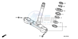 CBR1000RR9 Europe Direct - (ED / MME TRI) drawing STEERING STEM