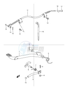 LT80 (P1) drawing BRAKE PEDAL