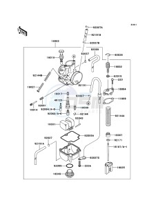 KX85_/_KX85_II KX85BBF EU drawing Carburetor