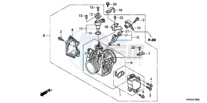 TRX420FPEC drawing THROTTLE BODY