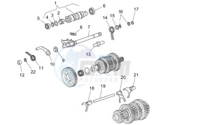 Griso S.E. 1200 8V drawing Gear box selector