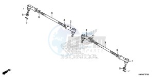 TRX250TEE FOURTRAX RECON ES Europe Direct - (ED) drawing TIE ROD