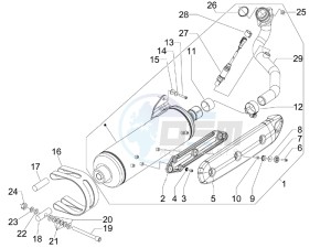 MP3 400 rl Touring drawing Silencer