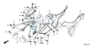 TRX420FEC drawing SIDE COVER/TANK COVER