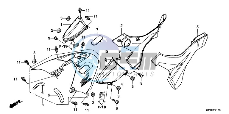 SIDE COVER/TANK COVER