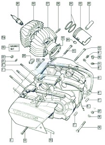 A3 50 drawing Crankcase-cylinder