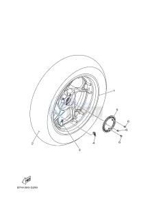 CZD300A X-MAX 300 X-MAX (B741 B749) drawing REAR WHEEL