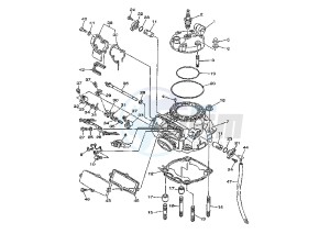 YZ 250 drawing CYLINDER HEAD