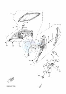 CZD300-A XMAX 300 (BBA3) drawing TAILLIGHT