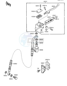 KXT 250 B [TECATE] (B2) [TECATE] drawing FRONT MASTER CYLINDER