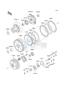 KLF 300 C [BAYOU 300 4X4] (C10-C14) [BAYOU 300 4X4] drawing CLUTCH