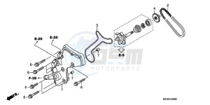 ST1300A9 UK - (E / ABS MKH MME) drawing WATER PUMP COVER