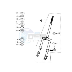 VSX A BE drawing FRONT FORK / STEERINGHEAD