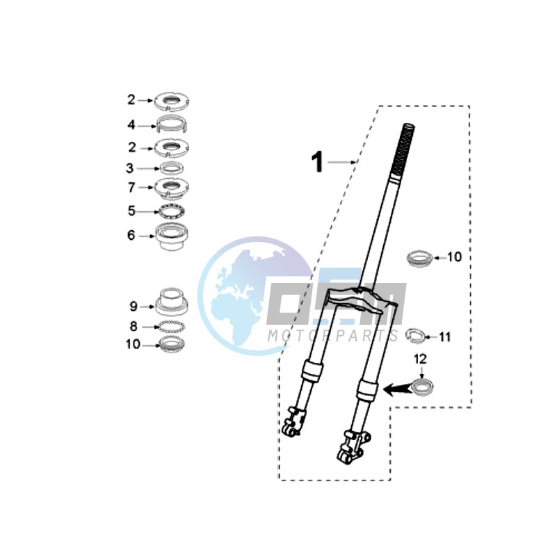 FRONT FORK / STEERINGHEAD