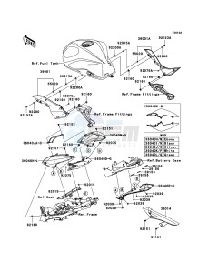 Z1000_ABS ZR1000C8F FR GB XX (EU ME A(FRICA) drawing Side Covers/Chain Cover