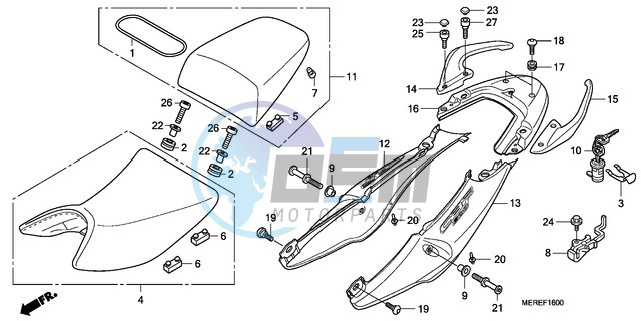 SEAT/SEAT COWL