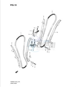 VZ800L0 drawing CAM CHAIN