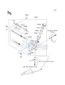 KAF 400 C [MULE 610 4X4 HARDWOODS GREEN HD] (C6F-C9F) C7F drawing MASTER CYLINDER