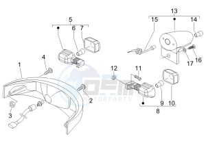 Nexus 125 e3 drawing Tail light - Turn signal lamps