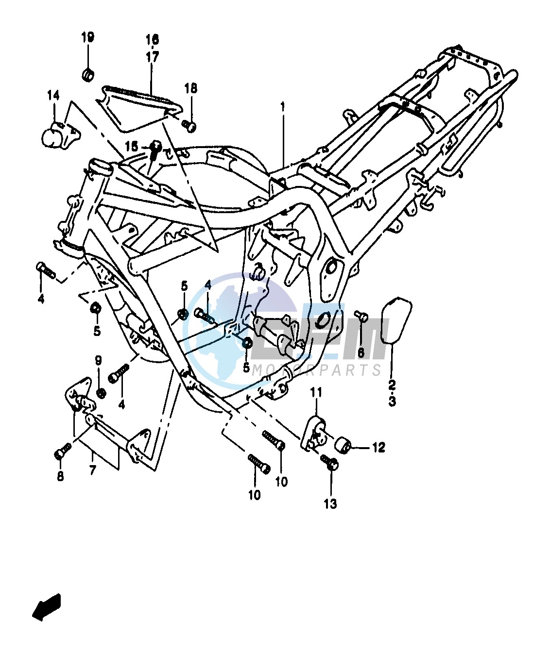 FRAME (GSF1200SAX)