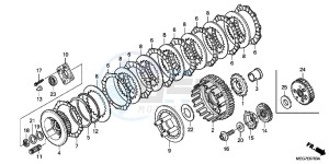 VT750C2BB Shadow E drawing CLUTCH