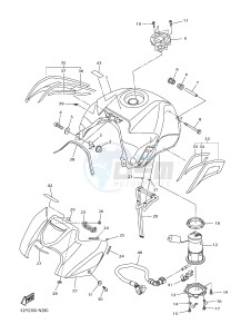 FZ8-S FZ8 FAZER 800 (42PN) drawing FUEL TANK