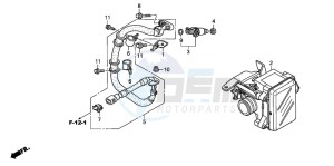 NPS50 drawing THROTTLE BODY (NPS505/6)