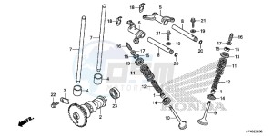 TRX420FPMD TRX420 Europe Direct - (ED) drawing CAMSHAFT/VALVE