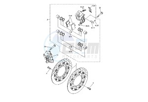 YZF R1 1000 drawing FRONT BRAKE CALIPER